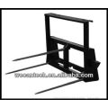 Skid steer loader attachment silage spear